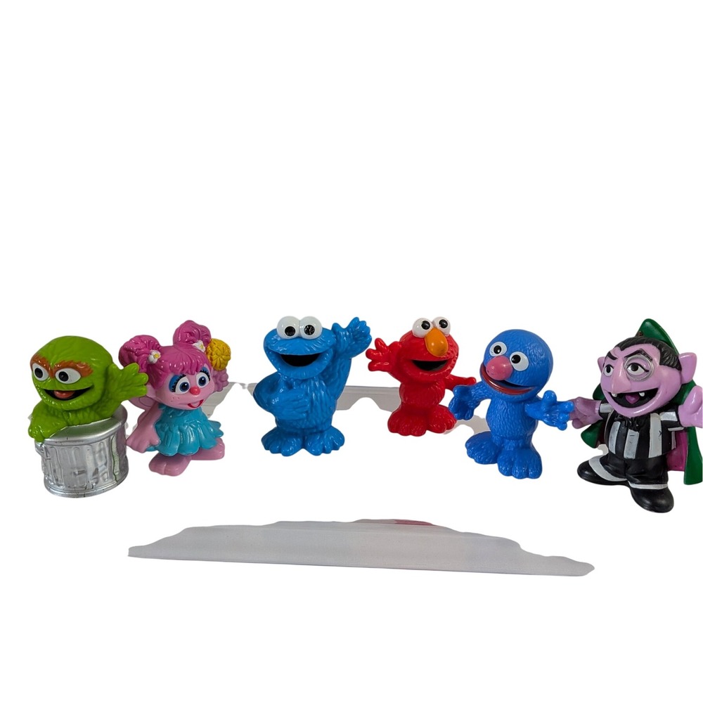 Sesame Street Hasbro Figure Lot Elmo Cookie Monster Abby Grover Oscar Count 2014